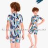 Maillot Combinaison de Natation Garçons : Multicolore Demi-Manche