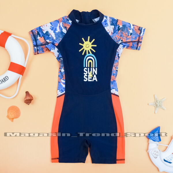⁦Maillot Combinaison de Natation Garçons SUN & SEA : Couleur Bleu⁩ - الصورة ⁦4⁩