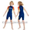 Maillot Combinaison de Natation Garçons Live & Dail : Couleur BLEU-Orange