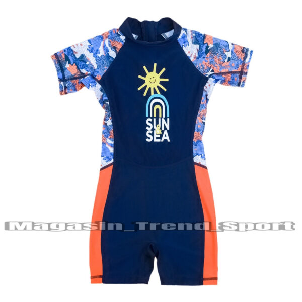 ⁦Maillot Combinaison de Natation Garçons SUN & SEA : Couleur Bleu⁩ - الصورة ⁦7⁩