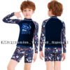 Ensemble 2pieces de Natation : DEEP WATER couleur BLEU-NUIT