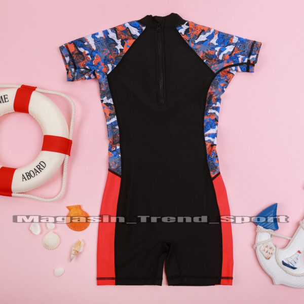 ⁦Maillot Combinaison de Natation Garçons SUN & SEA : Couleur NOIR⁩ - الصورة ⁦3⁩