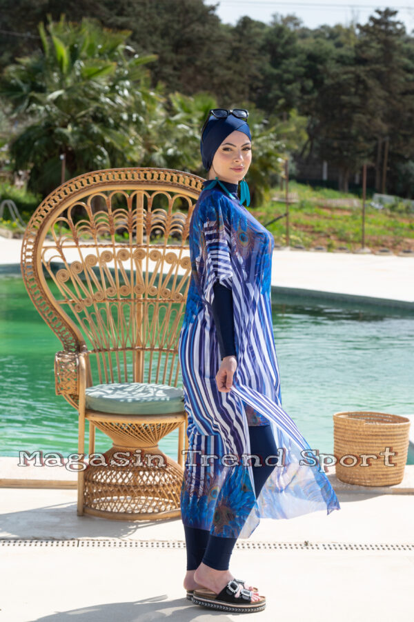 ⁦6 قطع كاملة MALDIVE : مايو بركيني باريو فورلار 4pieces + Sac de plage + Pochette⁩ - الصورة ⁦10⁩