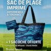 Sac de plage + Sacoche / Bleu Océan