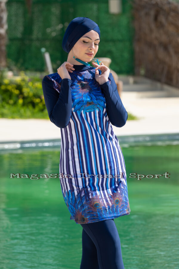 ⁦6 قطع كاملة MALDIVE : مايو بركيني باريو فورلار 4pieces + Sac de plage + Pochette⁩ - الصورة ⁦11⁩