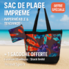 Sac de plage + Sacoche / Star Coral Orange