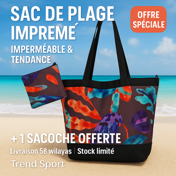 Sac de plage + Sacoche / Star Coral Orange