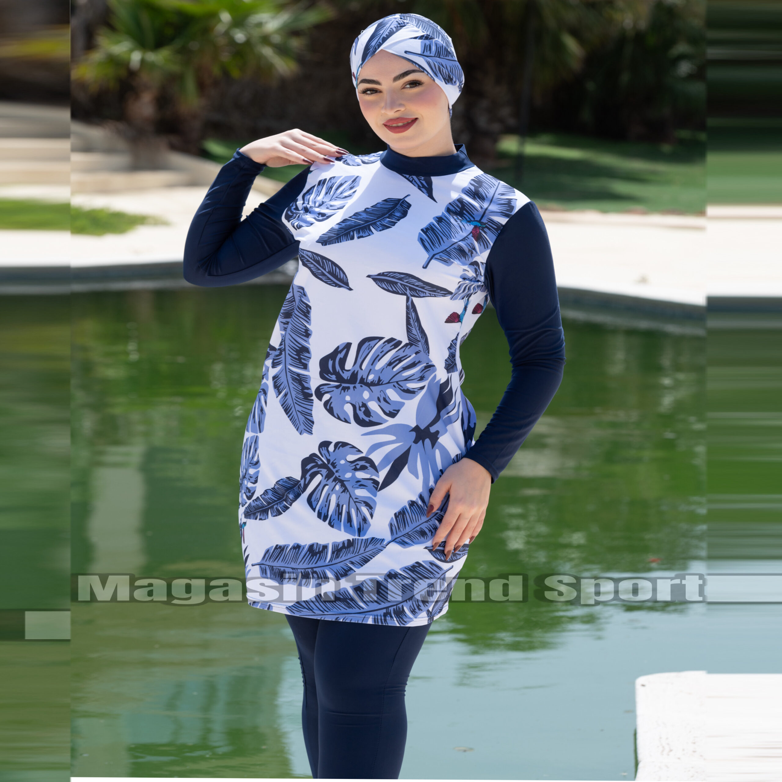 مايو بركيني باريو فورلار 4P لون Tropical Bleu - الصورة 8