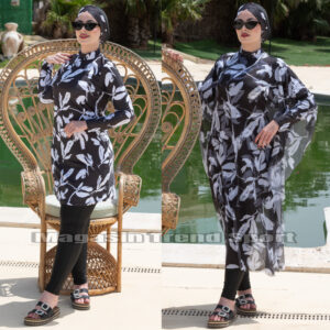 مايو بركيني باريو فورلار 4P لون Pétale NOIR