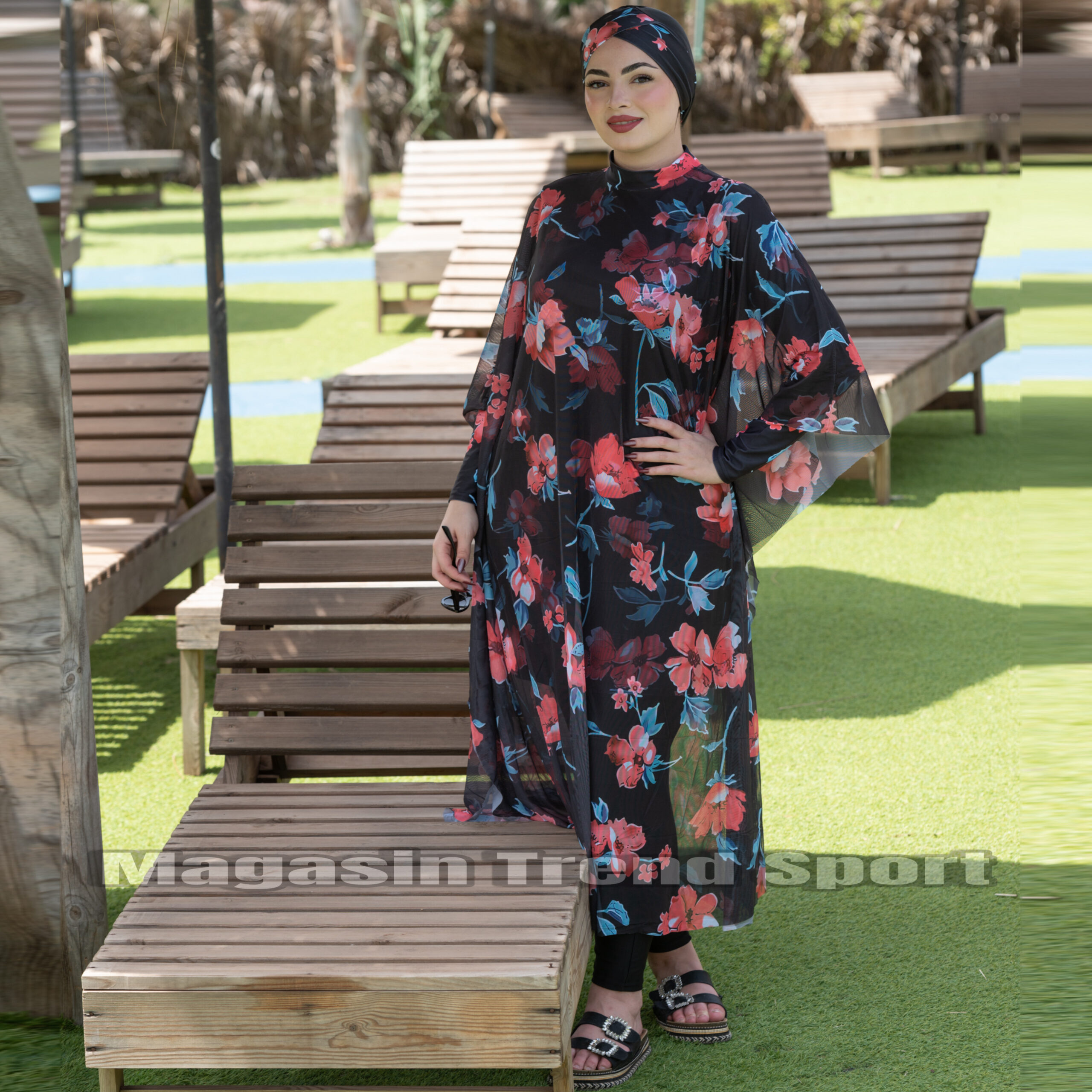 مايو بركيني باريو فورلار 4P لون FLORAL Orange - الصورة 8