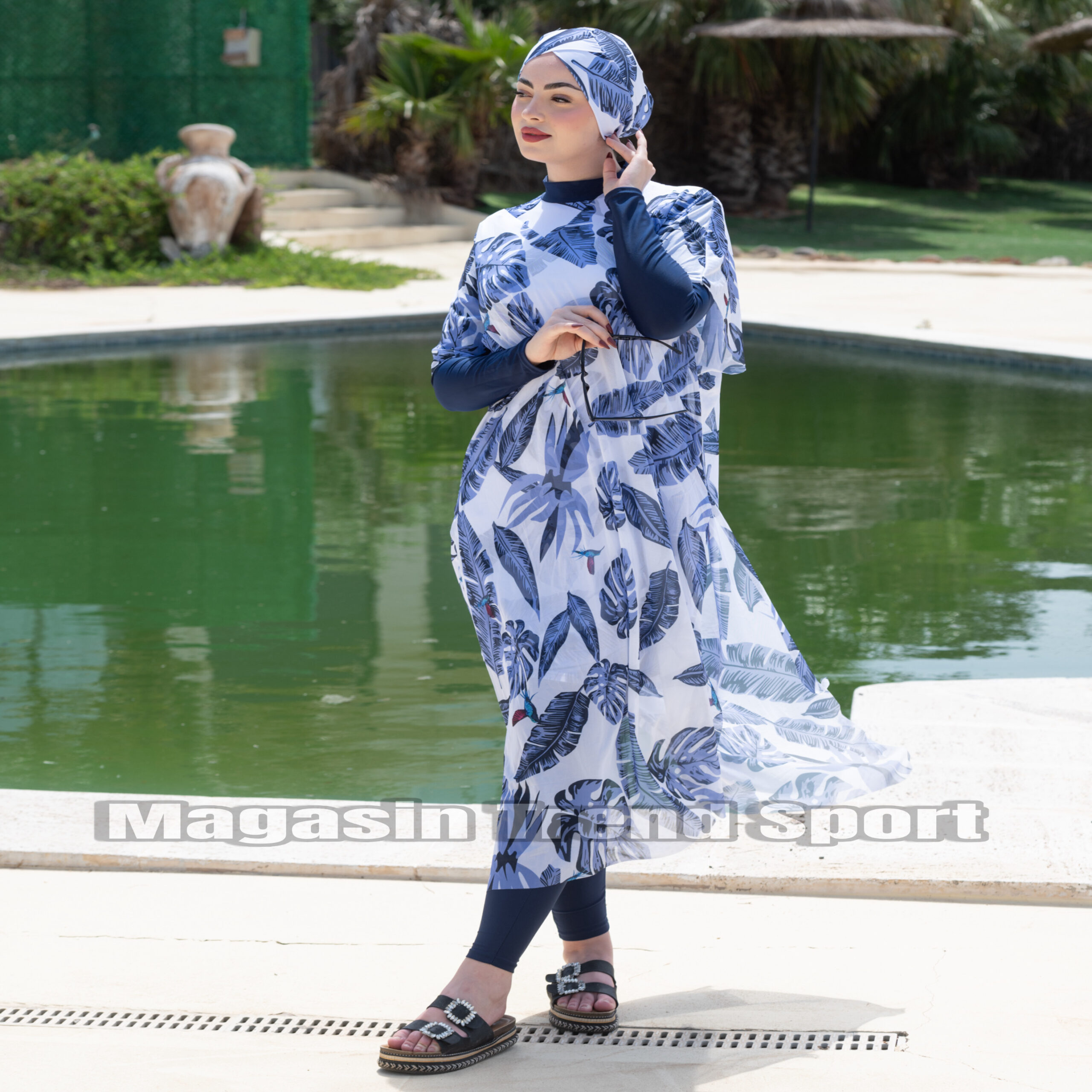 مايو بركيني باريو فورلار 4P لون Tropical Bleu - الصورة 7