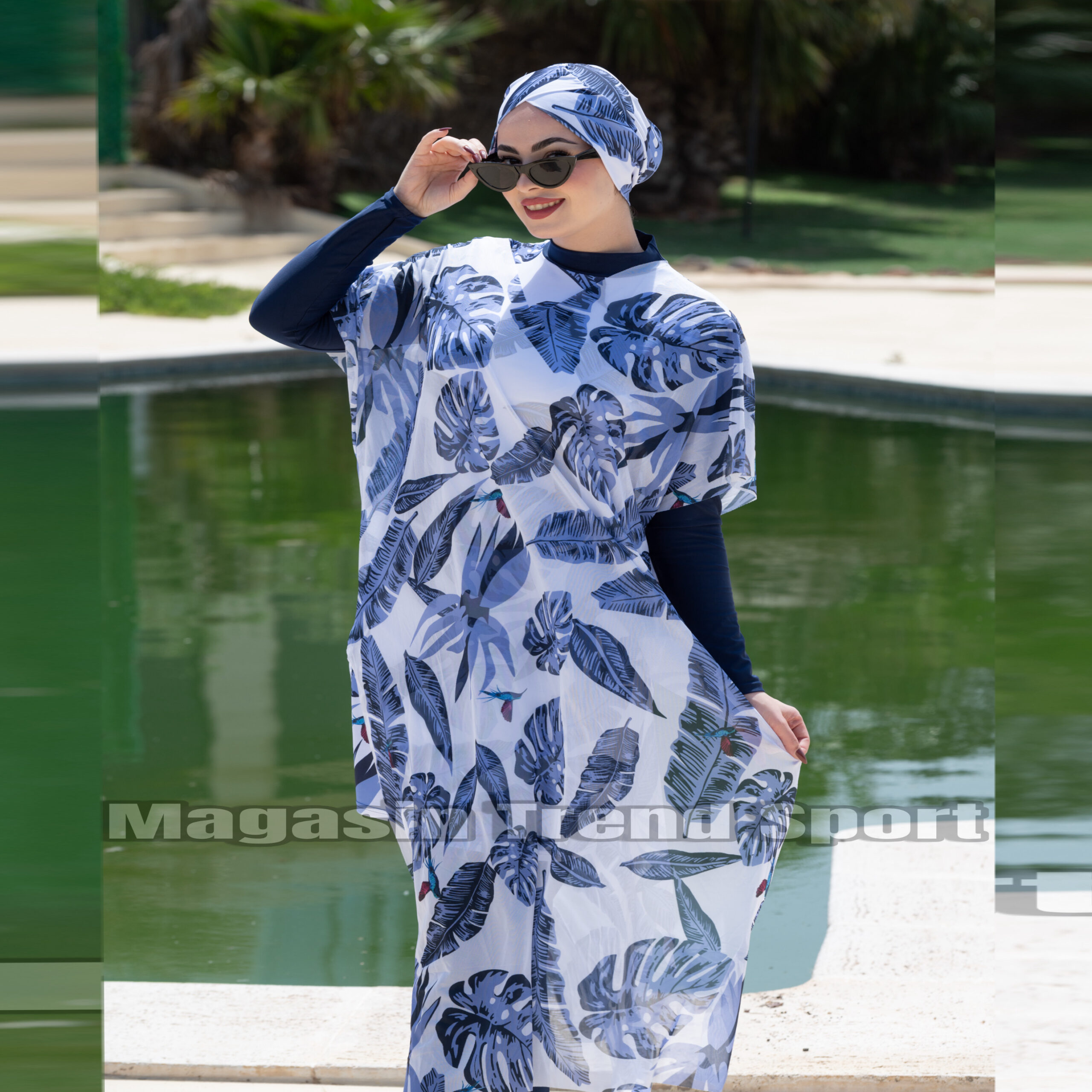 مايو بركيني باريو فورلار 4P لون Tropical Bleu - الصورة 2