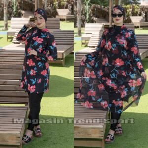 مايو بركيني باريو فورلار 4P لون FLORAL Orange