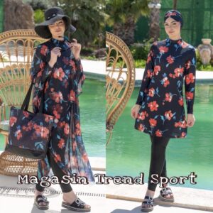 مايو بركيني باريو فورلار 4P لون FLORAL Orange