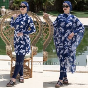 مايو بركيني باريو فورلار 4P لون Pétale BLEU