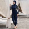مايو بركيني 3 pièces  لون Bleu nuit 2motif