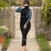 مايو بركيني 3 pièces  لون  noir motifs