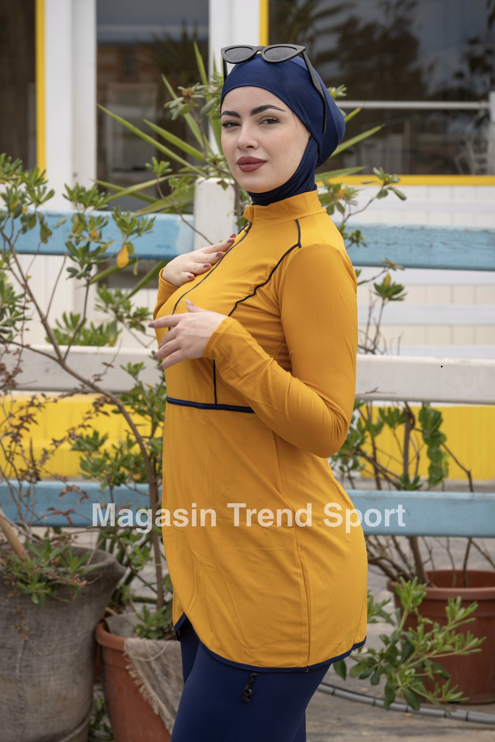 مايو بركيني 3 pièces لون Moutarde - الصورة 4