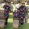 مايو بركيني باريو فورلاو Sac + 6P +بوشات : لون Floral Orange